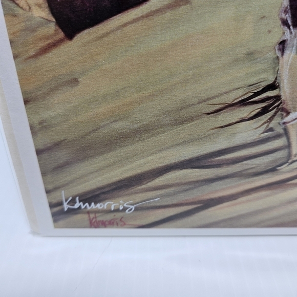 Art Print by KD Morris Beach Scene Titled Non Attachment Signed Ready To Frame - Picture 4 of 7